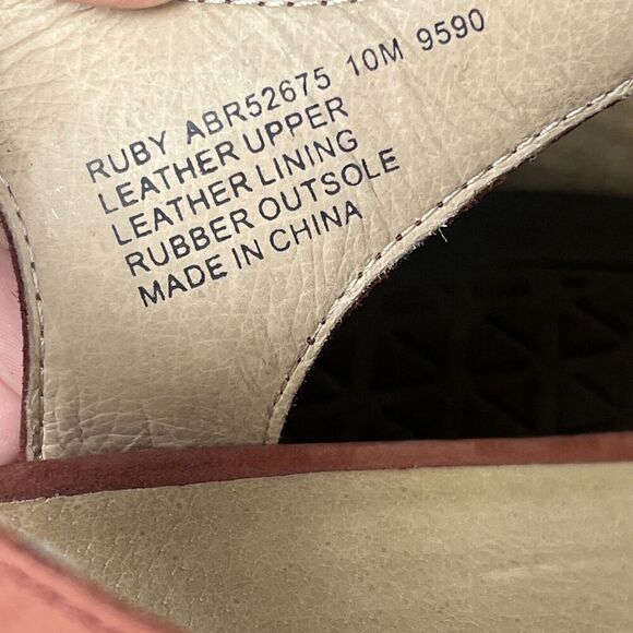 ABEO Womens Size US 10 Ruby Neutral Red - Mid Heel Comfort Strappy Sandals - Picture 10 of 10